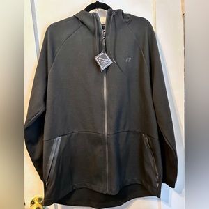 Russell Mens Black Fusion Knit Hoodie Size L